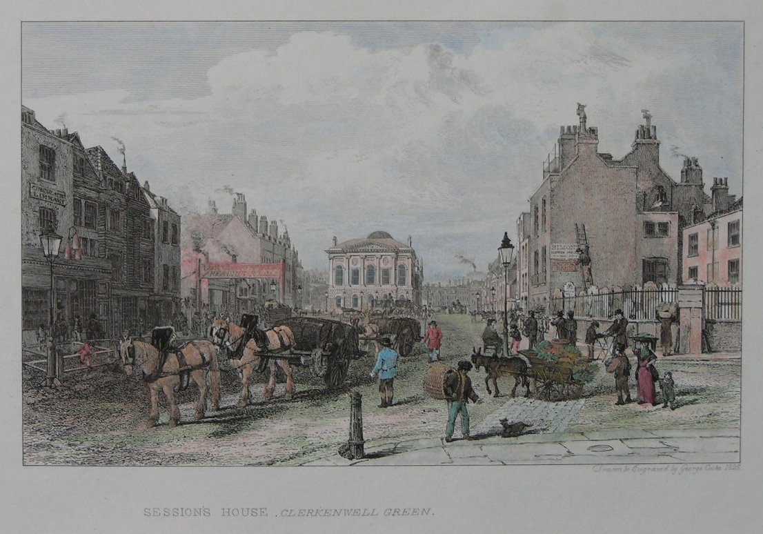 Print - Sessions House, Clerkenwell Green - Cooke